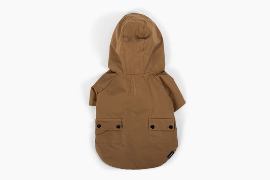 Dog Rain Jacket With Hood Waterproof Windbreaker Mesh Lined Breathable Lightweight Raincoat With Pocket For Outdoor Fall