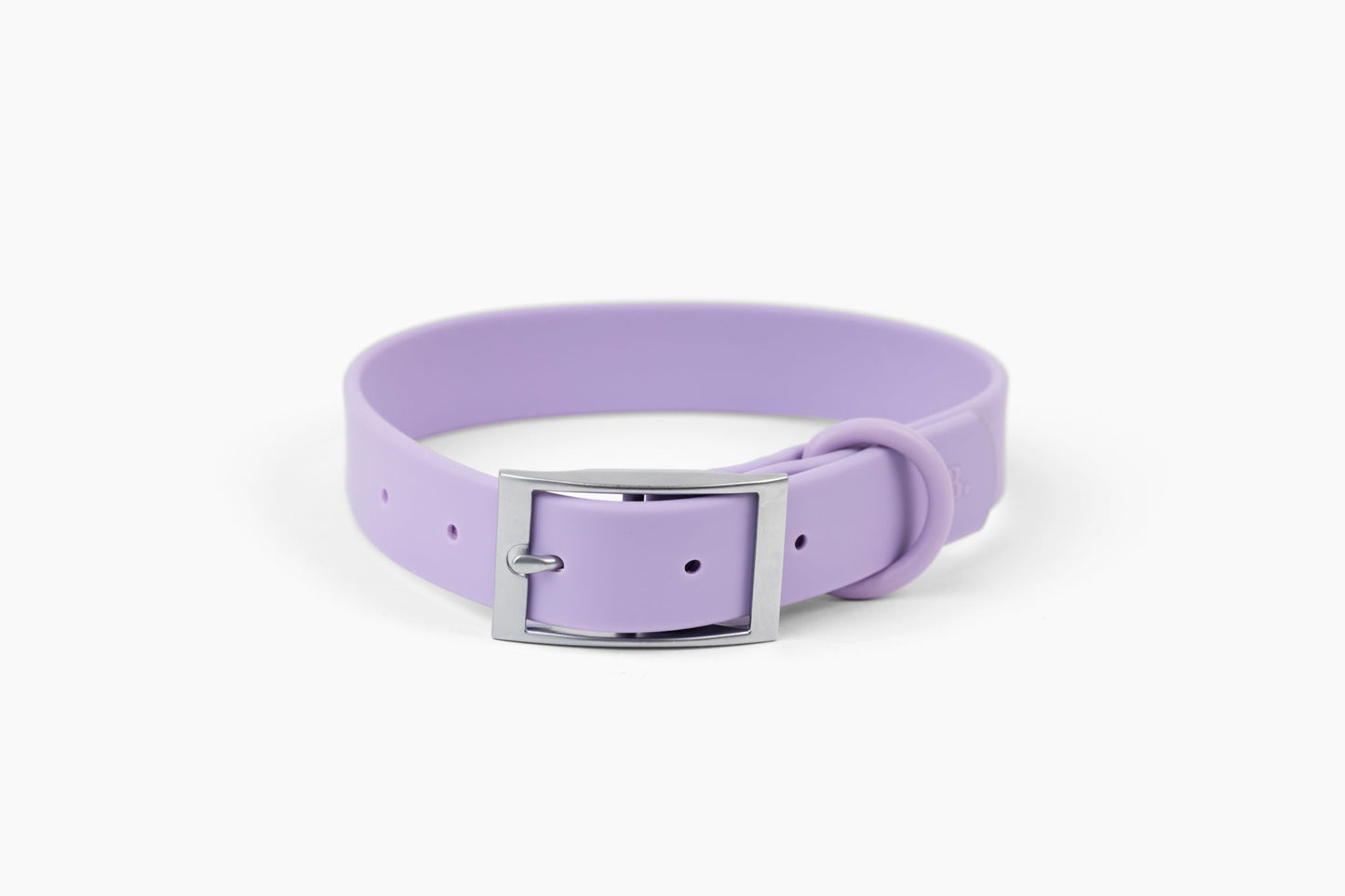 “Let’s Go Anywhere” PVC Dog Collar - Lilac
