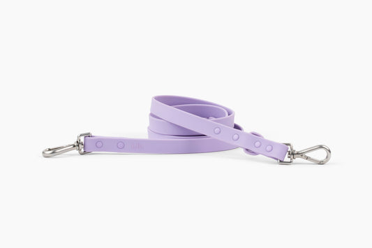 “Let’s Go Anywhere” PVC Dog Leash - Lilac
